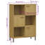 Aatifa 128.5cm H x 90cm W Solid Wood Cube Bookcase-734669275