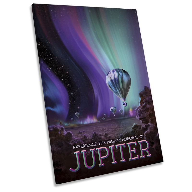 Jupiter NASA Space Tourism - Wrapped Canvas Print, 45.7cm H x 30.5cm W x 2cm D