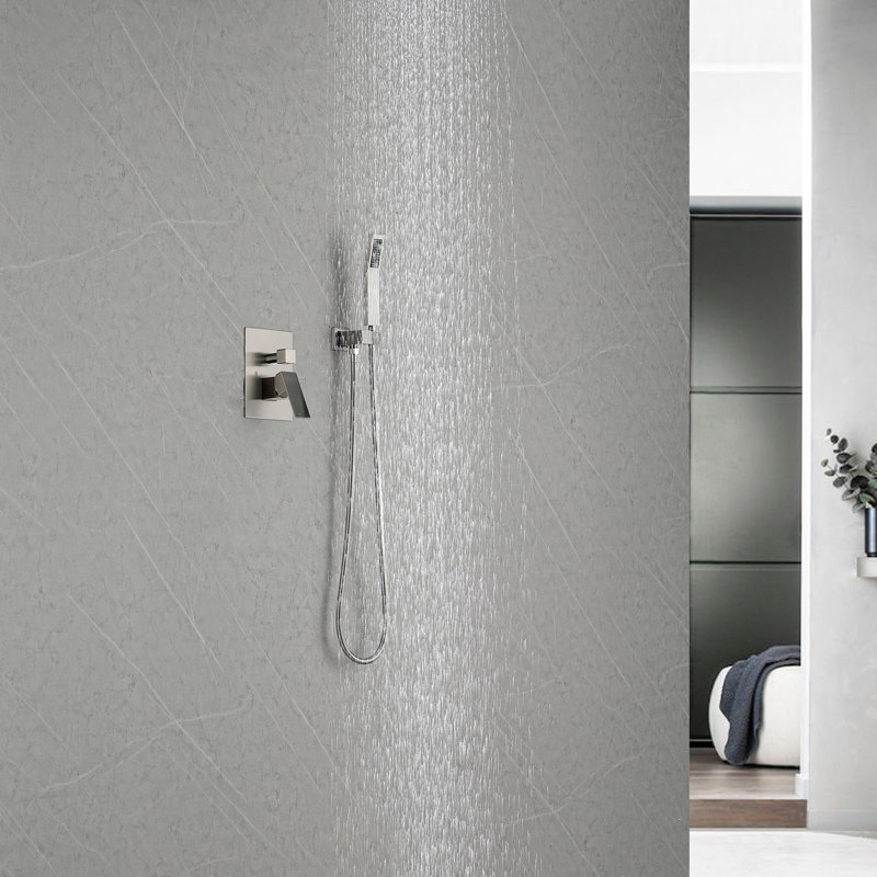 Douche de pluie 12 po, Nickel brossé