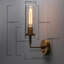 Appliques murales câblées avec interrupteur Phansthy, éclairage de meuble-lavabo moderne avec verre transparent, lumières murales pour salon, chambre à coucher, couloir et escalier (ensemble de 2)
