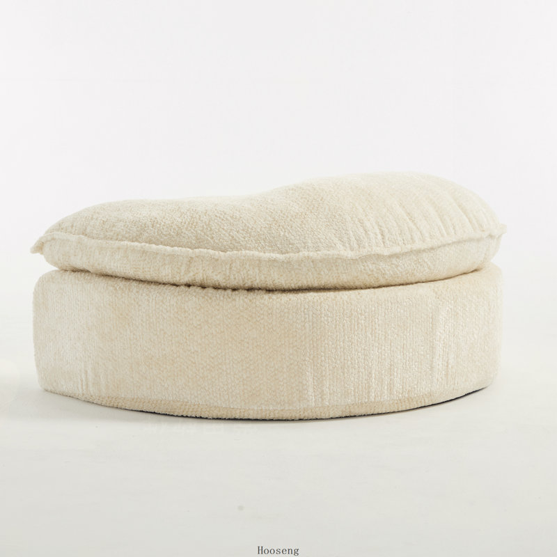 Repose-pieds pour canapé Lazy, autonome, Polyester beige