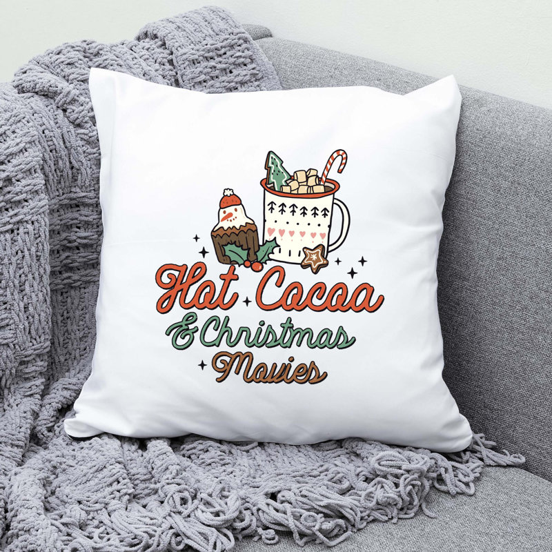 ChristmasPNG_5 Reversible Throw Pillow, 20" x 20"