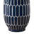 Ucio Table Lamp, 22 Inch, Geometric Blue Ceramic Body, Ivory Shade-116809432