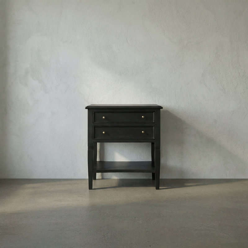 Oxford End Table, Hand Rubbed Black