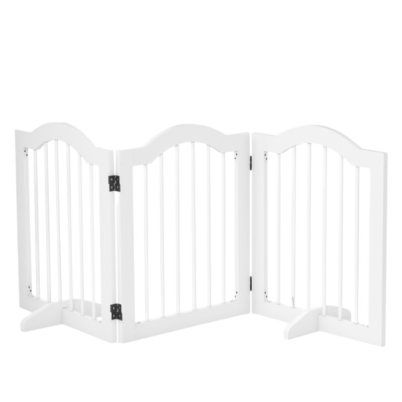 Free Standing Pet Gate, White