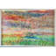 'Multicolored Landscape' - Shadowbox Painting on Paper-76078751
