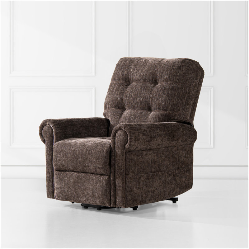 Fauteuil inclinable électrique lève-personne de 36 po Irwin, chenille brun chocolat