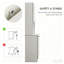 Armoire de cuisine 71 po, armoire de rangement haute avec support pour micro-ondes, huche de cuisine moderne avec comptoir, 6 portes, tiroir de rangement, 3 tablettes réglables Kitchen Pantry
