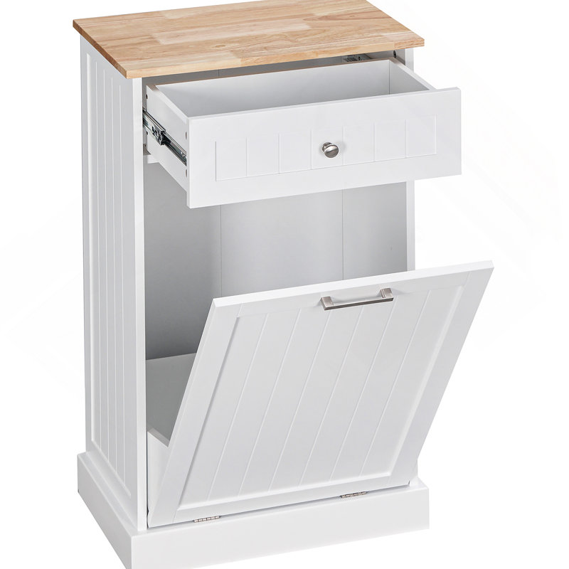 Poubelle de cuisine inclinable (blanc)