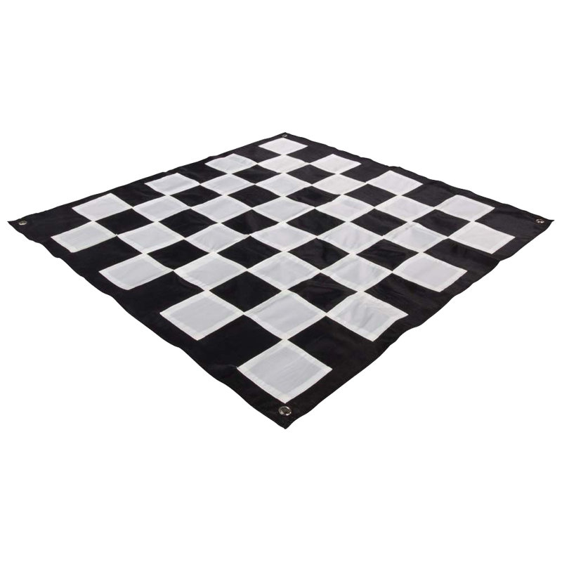 16" Giant Plastic Chess Set with Quick Fold Nylon Board