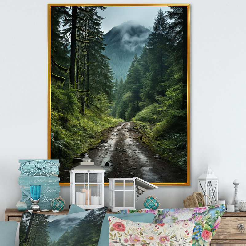 États-Unis, forêt nationale olympique, Washington II, 44" H x 34" W, White Picture Framed