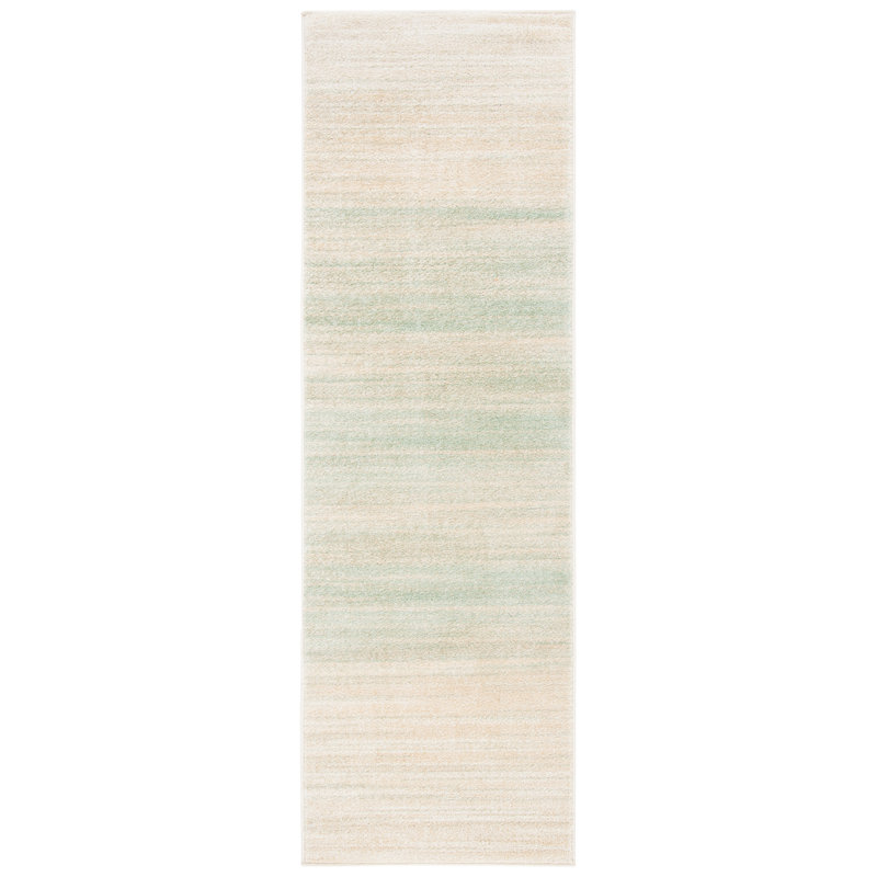 Haileyjo Performance Solid Color Rug, Runner 2'6" x 12'