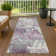 Machine Washable Indoor/Outdoor Molewski ACN2340 Floral Rug