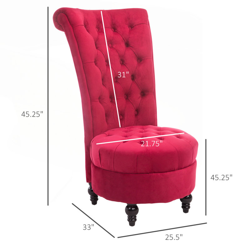 Fauteuil d'appoint rembourré en tissu