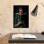 Femme lisant un vieux livre - Portrait abstrait classique vintage - Impression d'art mural-2039866024