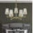 Crestwood 5-Light Metal Chandelier with Textured Glass Shades in Antique Brass