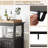 Bathroom Floor Cabinet Freestanding Storage Organizer With 2 Doors Open Compartment -346563088