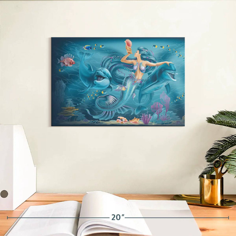 Kelan Singing Mermaid, 8" H x 12" W