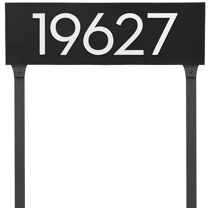Rectangle Lawn Insert, Black, White, Yes
