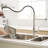 Contemporary Style Kitchen Faucet In Brushed Nickel - Pull Down , Leak-, To Water Spots, Adjustable Flow Quantity Volume-1881912941