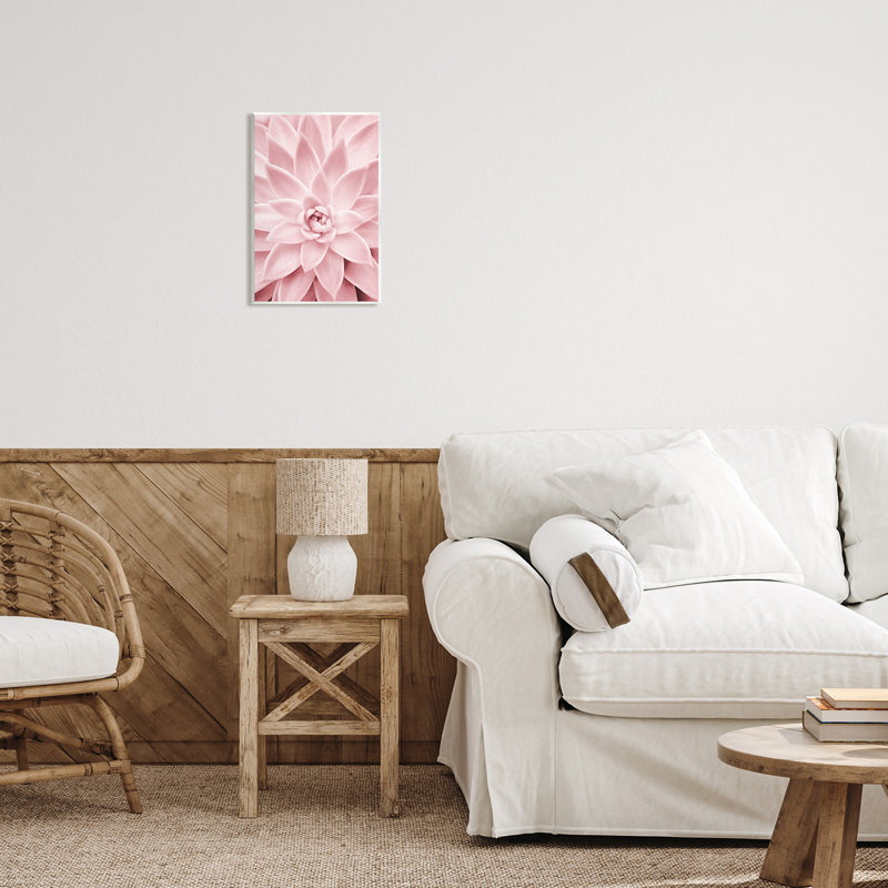 Succulent rose pastel par Sissi et Seb - impression sans cadre sur panneau de fibres à densité moyenne