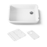 Ironridge 34" Undermount Single-Bowl Farmhouse Cast Iron Kitchen Sink with Apron Front