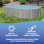 Couverture solaire de 12 mil pour piscines hors sol ovales - transparente-9784690