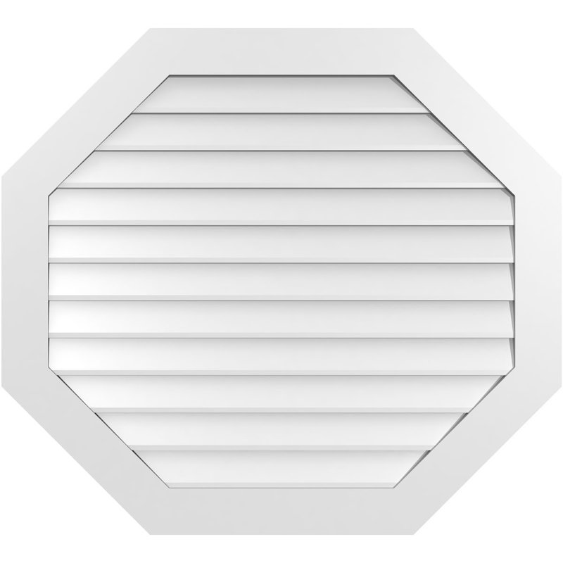 Évent horizontal gondole allongé en surface octogonal Signature, H 38 po x l 42 po x P 1 po