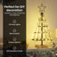 Christmas Cone Tree with Stand Black Steel-1802263297