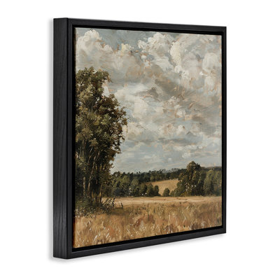 Clouds Over Country Scenery Floating Frame, design by LSR Creative Studio
