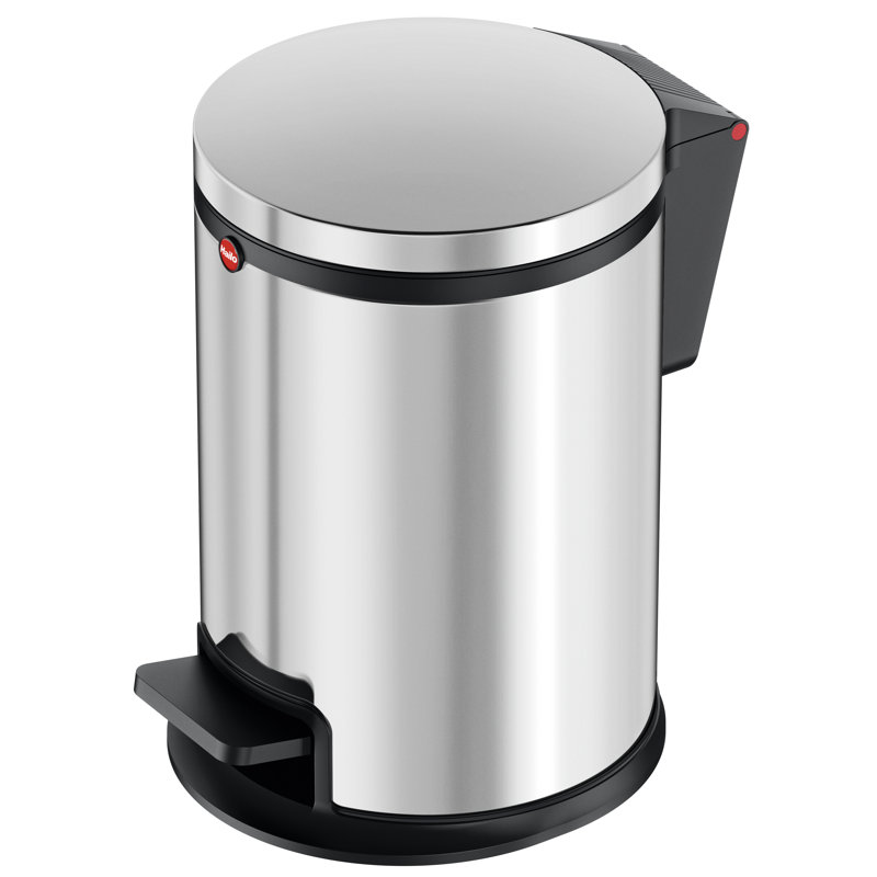 Pure Metal Mit Pedal Rubbish Bin - 3L, Chrome coloured