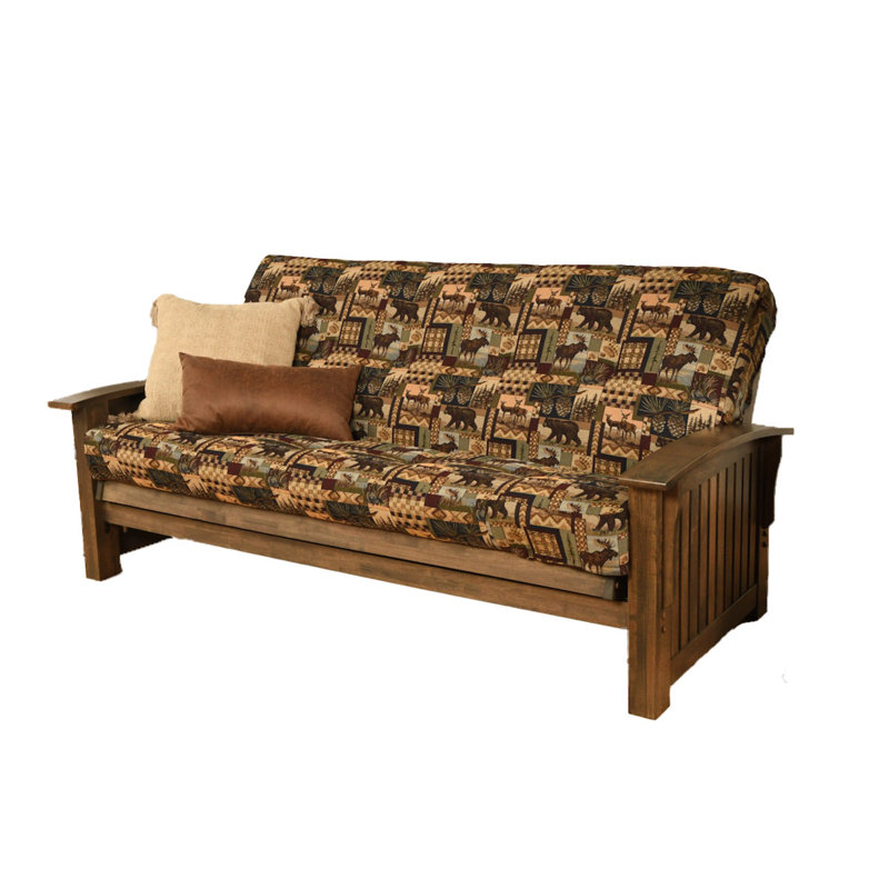 Stratford Full 83" Wide Futon Frame and Mattress, No, Peter's Cabin