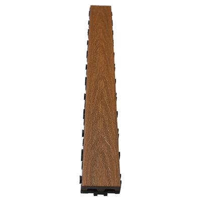 36'' L x 3'' W Composite Interlocking Deck Plank