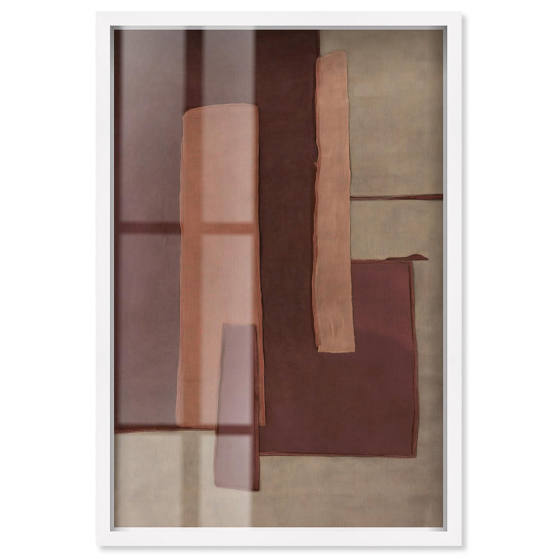Décoration murale bohème Raw Edge II par Art Remedy, cadre blanc, 11 x 16, H 16 po x l 11 po, Cadre blanc
