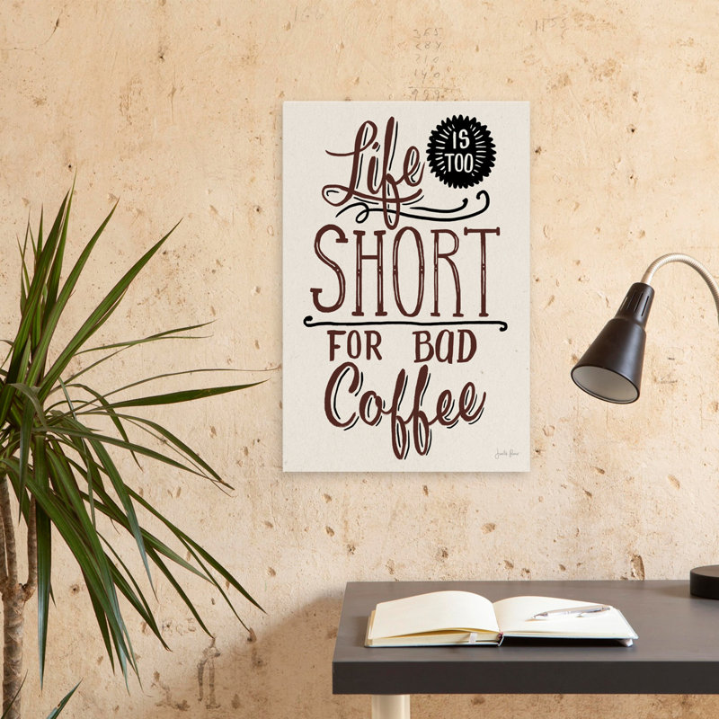 «Bad Coffee I No Pink - Brown Circles Coffee Cream», art, H 24 po x l 16 po
