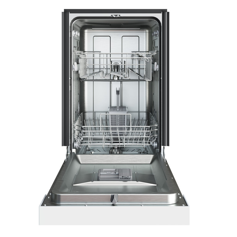 18" 52 dBA Built-In Full Console Dishwasher, White