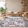 Makeba Floral Ivory/Gray/Purple Area Rug