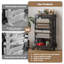 72 cm H x 42 cm W Steel Etagere Bookcase