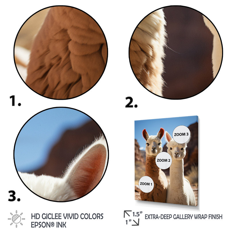 Alcapas Gentle Guardians, reproduction d'art sur toile, Cadre photo noir, H 32 po x l 16 po x P 1 po
