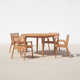 Tia 60'' Round 4 - Person Outdoor Dining Set