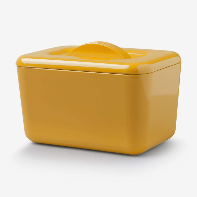 Zeal Melamine Butter Dish, Mustard