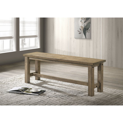 Banc de salle à manger en bois massif Cardova 51 pouces Chêne vignoble