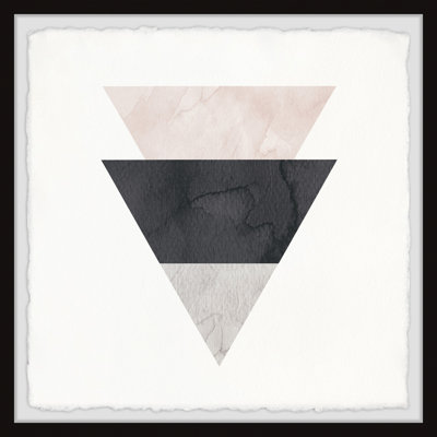 Inverted Stacked Triangles 1 Piece Single Picture Frame Painting