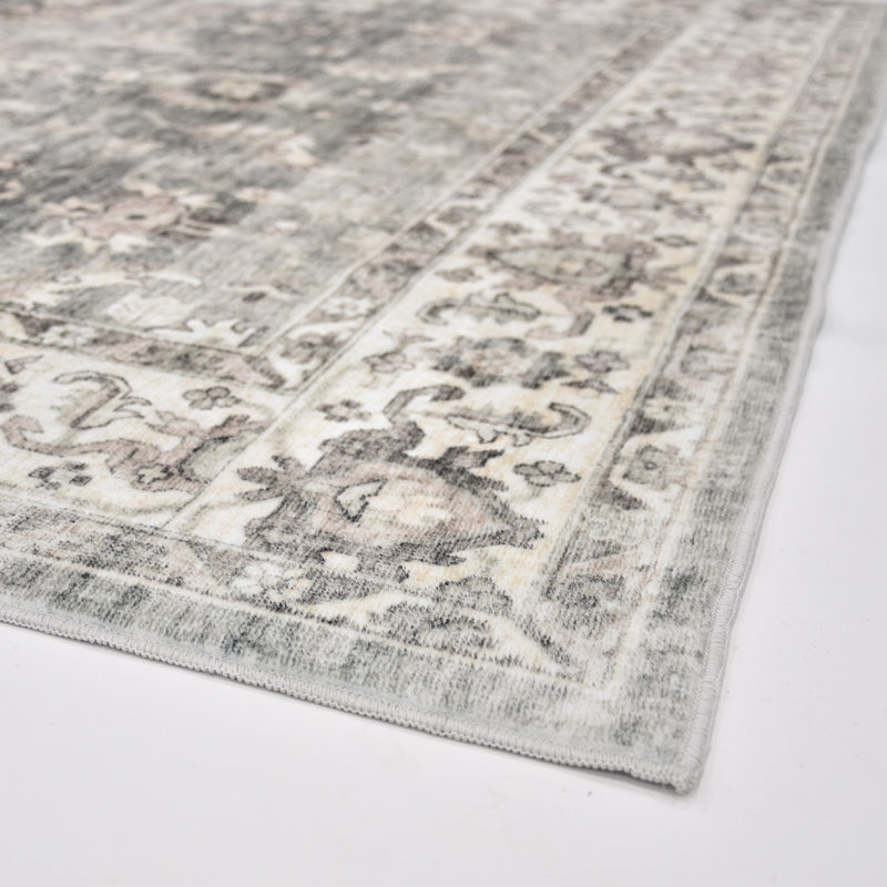 Tapis lavable à la machine Whitley Whitestone, Rectangulaire 8 pi x 10 pi
