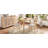Modern Triangular Table Set with Curved Chairs-1524728153