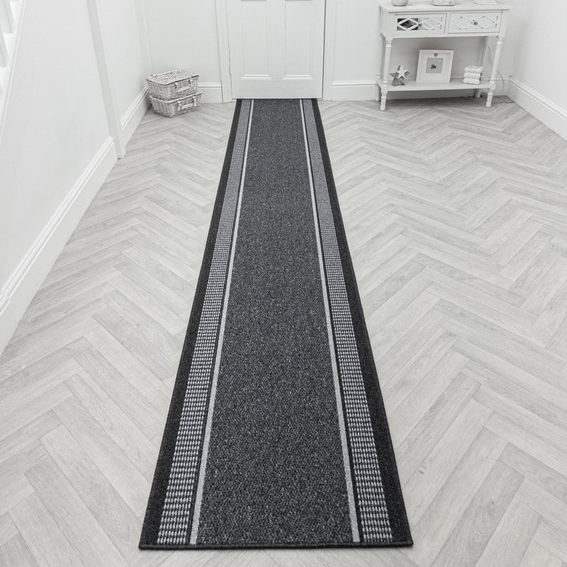 Runner Solid Colour Looped / Hooked Area Rug, Runner 80 x 150 cm