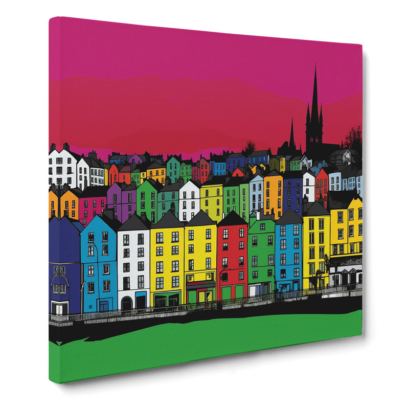 City Of Cork Pop Art - Print, 35cm H x 35cm W x 3cm D