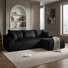 108" Plush Boneless Corduroy Modular Sectional Sofa, Spacious L-Shaped Couch For Cozy Living Spaces