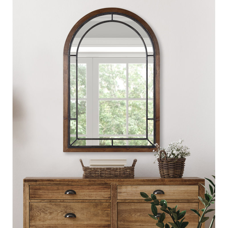 Millwood Wood Mirror, Brown, 36" x 24"
