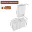 Meuble-lavabo autoportant avec lavabo en résine